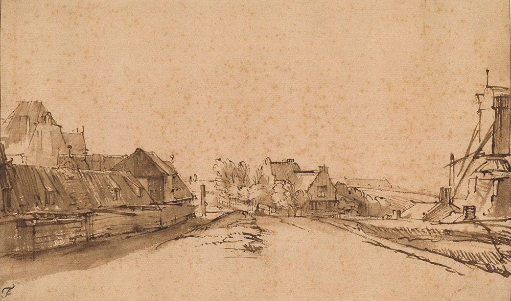 Artwork Title: The Bulwark De Rose and the Windmill De Smeerpot, Amsterdam