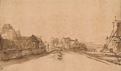 Artwork Title: The Bulwark De Rose and the Windmill De Smeerpot, Amsterdam