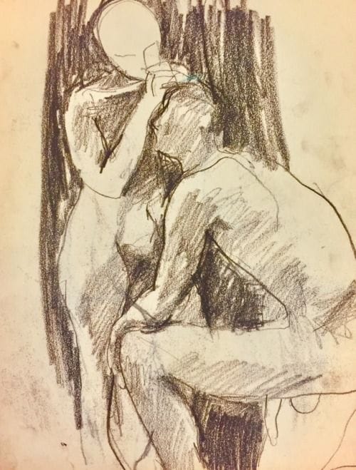 Artwork Title: Couple -  From Sketchbook no. 11