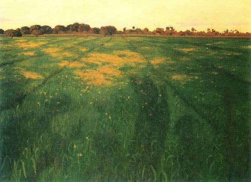 Artwork Title: Field of Green Oats