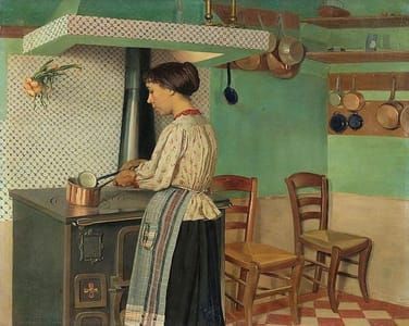 Artwork Title: Cook at the Stove