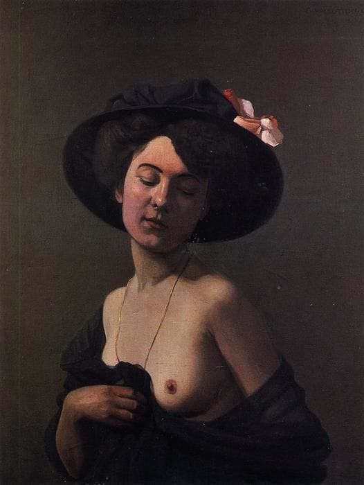 Artwork Title: Woman With A Black Hat