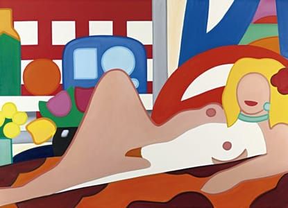 Artwork Title: Sunset Nude With Wesselmann Still Life