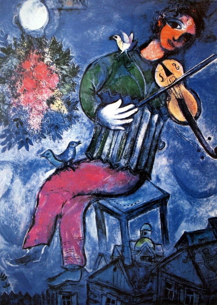 Artwork Title: Le violiniste bleu II