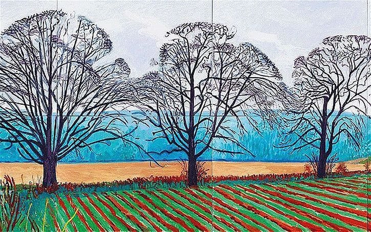 Artwork Title: Three Trees near Thixendale: Winter 2007