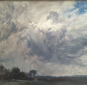 Artwork Title: Landscape with Grey Windy Sky