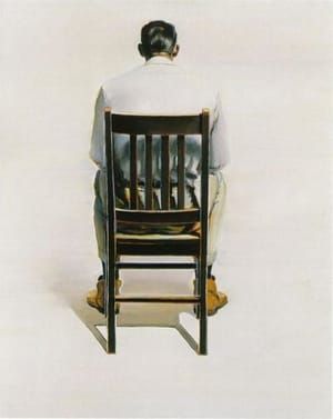 Artwork Title: Man Sitting, Back View