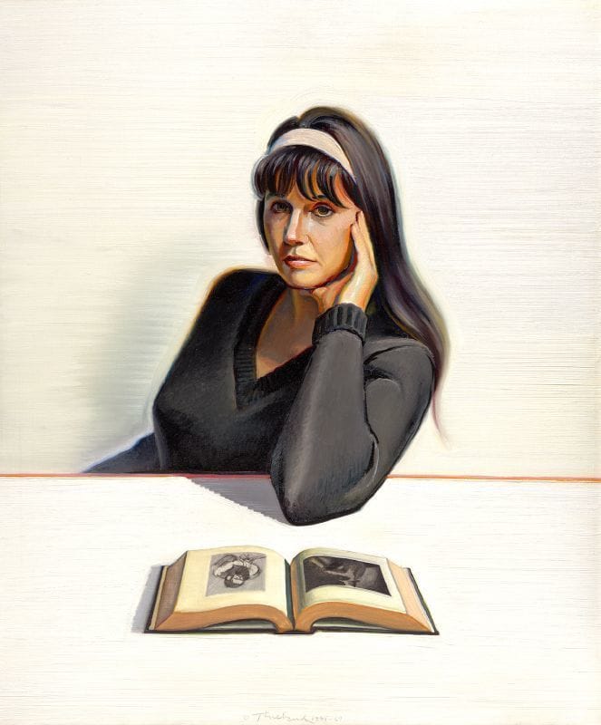 Artwork Title: Betty Jean Thiebaud and Book