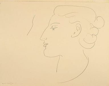 Artwork Title: Woman in Profile. Turned to the Left