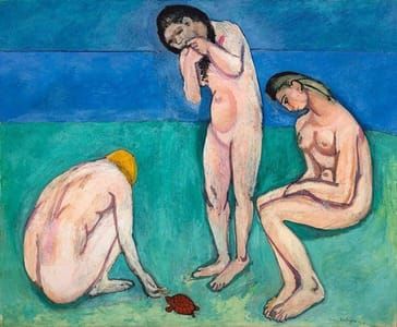 Artwork Title: Bathers with a Turtle