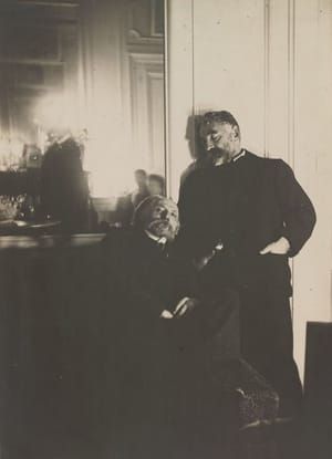 Artwork Title: Pierre-Auguste Renoir and Stéphane Mallarmé
