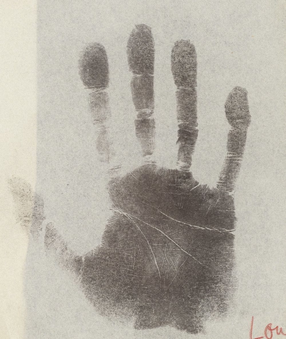 Artwork Title: Handprint of Aldous Huxley from Charlotte Wolff