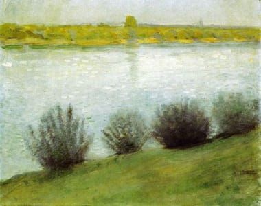 Artwork Title: The Rhine near Herzel.1908