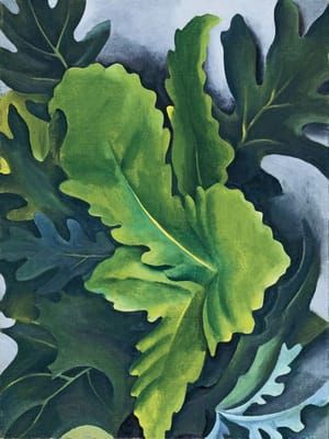 Artwork Title: Green Oak Leaves
