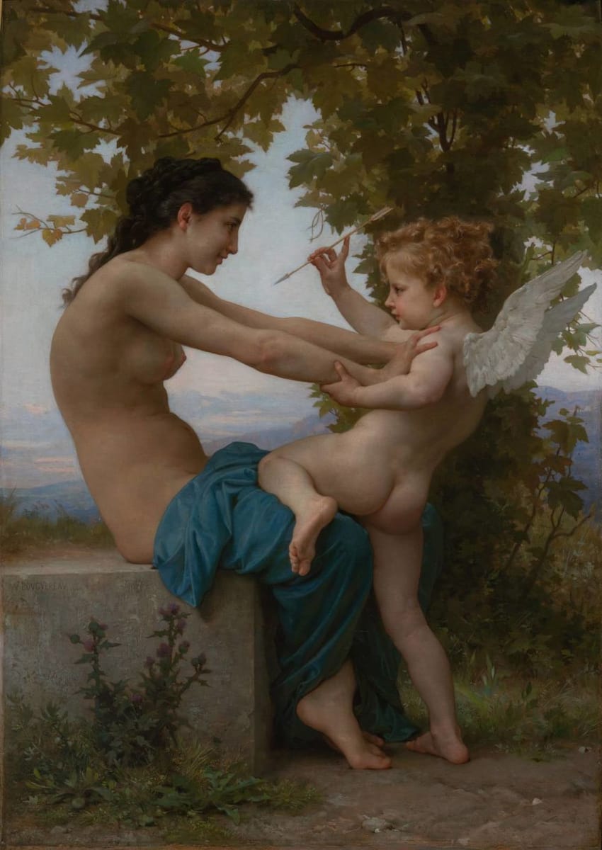 Artwork Title: A Young Girl Defending Herself Against Eros