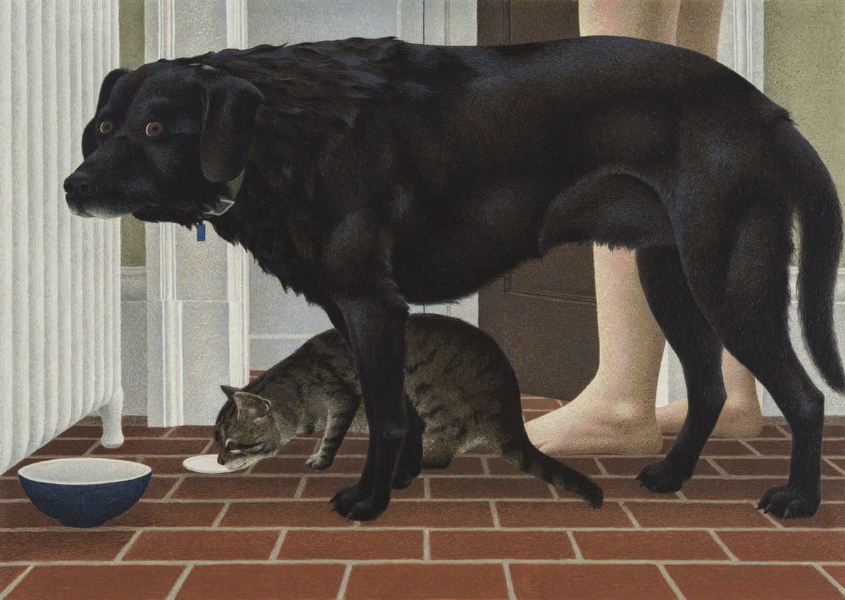 Artwork Title: Dog and Cat