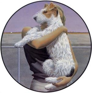 Artwork Title: Woman and Terrier