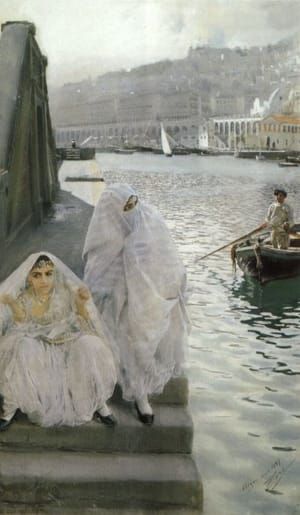 Artwork Title: In the harbour of Algiers