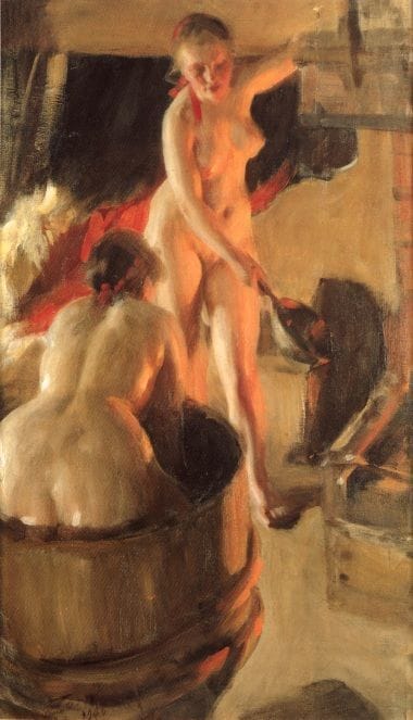 Artwork Title: Women bathing in the sauna