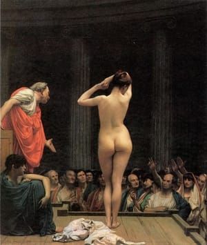 Artwork Title: Slave market in Rome