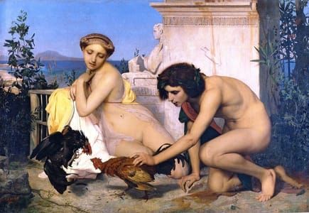 Artwork Title: Young Greeks at a Cock Fight