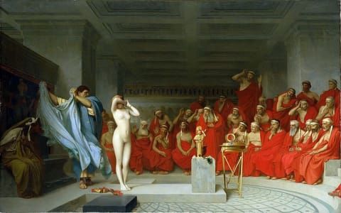 Artwork Title: Phryné before the Areopagus
