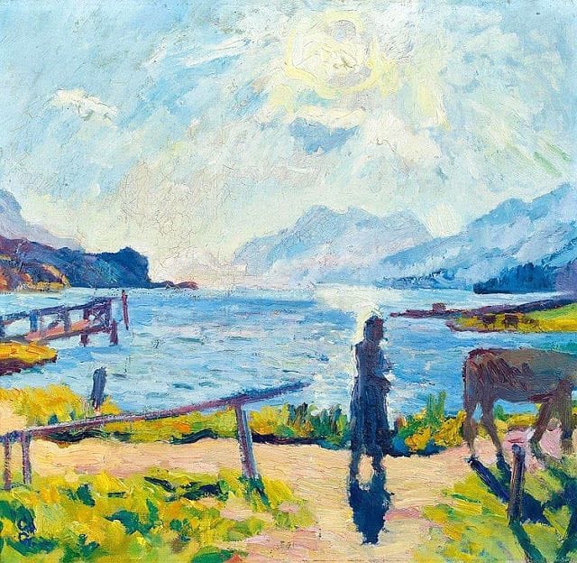 Artwork Title: Morning sun on the lake Sils,1924
