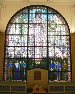 Artwork Title: Stained Glass Window, Cedar Rapids Veterans Memorial Building