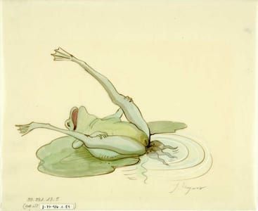 Artwork Title: Untitled,  (drawing for Das Kamasutra der Frösche, The Joy of Frogs)