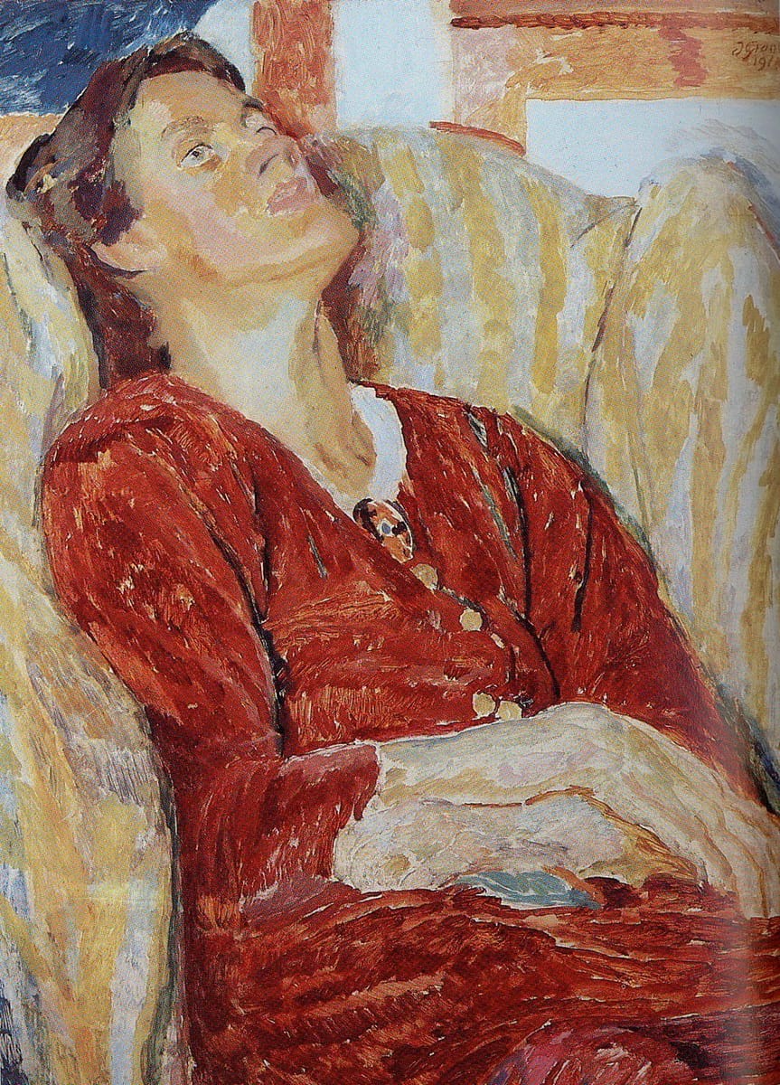 Artwork Title: Portrait of Vanessa Bell in an Armchair