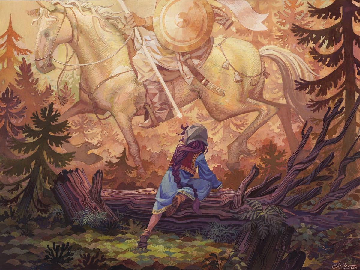 Artwork Title: Vasilisa Encounters the White Horseman