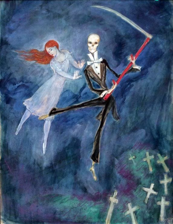 Artwork Title: En dans med döden (A dance with the Death)