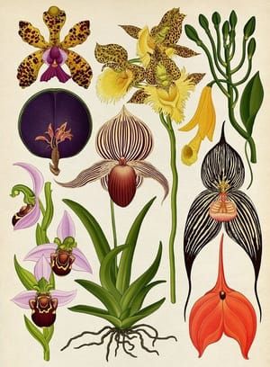 Artwork Title: Botanicum – Orchids