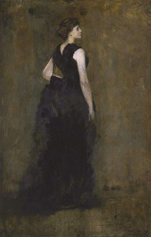 Artwork Title: Woman in Black: Portrait of Maria Oakley Dewing