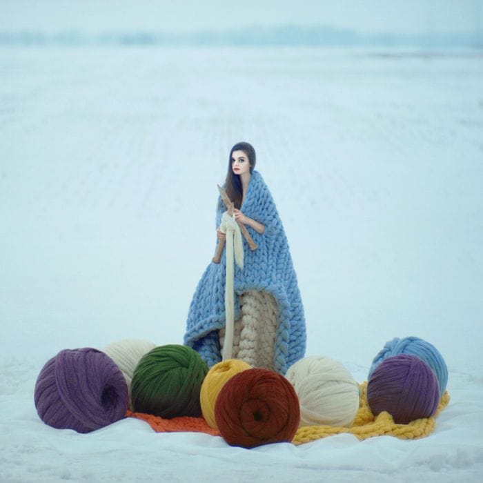 Artwork Title: Winter knitting