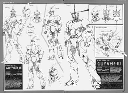 Artwork Title: Guyver 0 and Guyver III