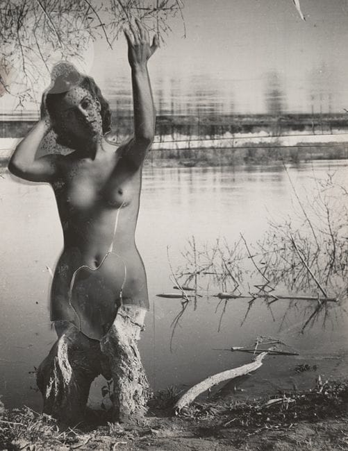 Artwork Title: Female Nude and Landscape