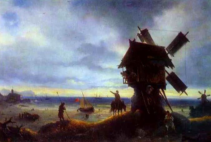 Artwork Title: Windmill By the Sea