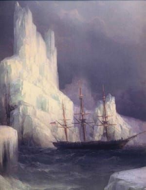Artwork Title: Icebergs in the Atlantic Ocean