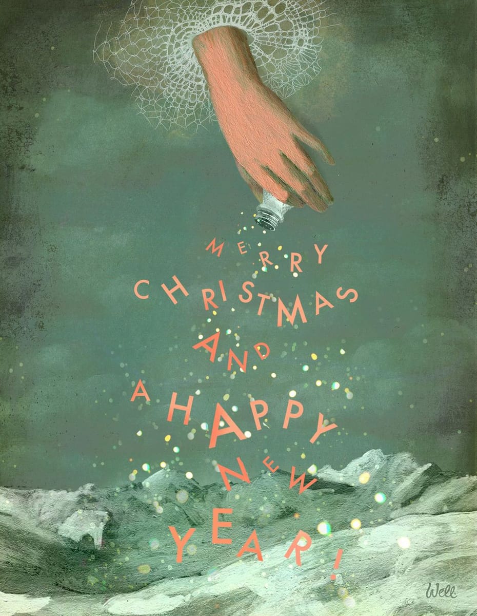 Artwork Title: Christmas/New Year's-Greetings