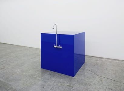 Artwork Title: Blue Shower Cube