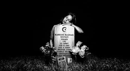 Artwork Title: Elsheba Khan at the grave of her son