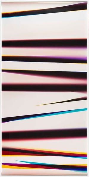 Artwork Title: White Curl (CMY/Four Magnet: Los Angeles, California, February 28th 2013, Fuji Color Crystal Archive