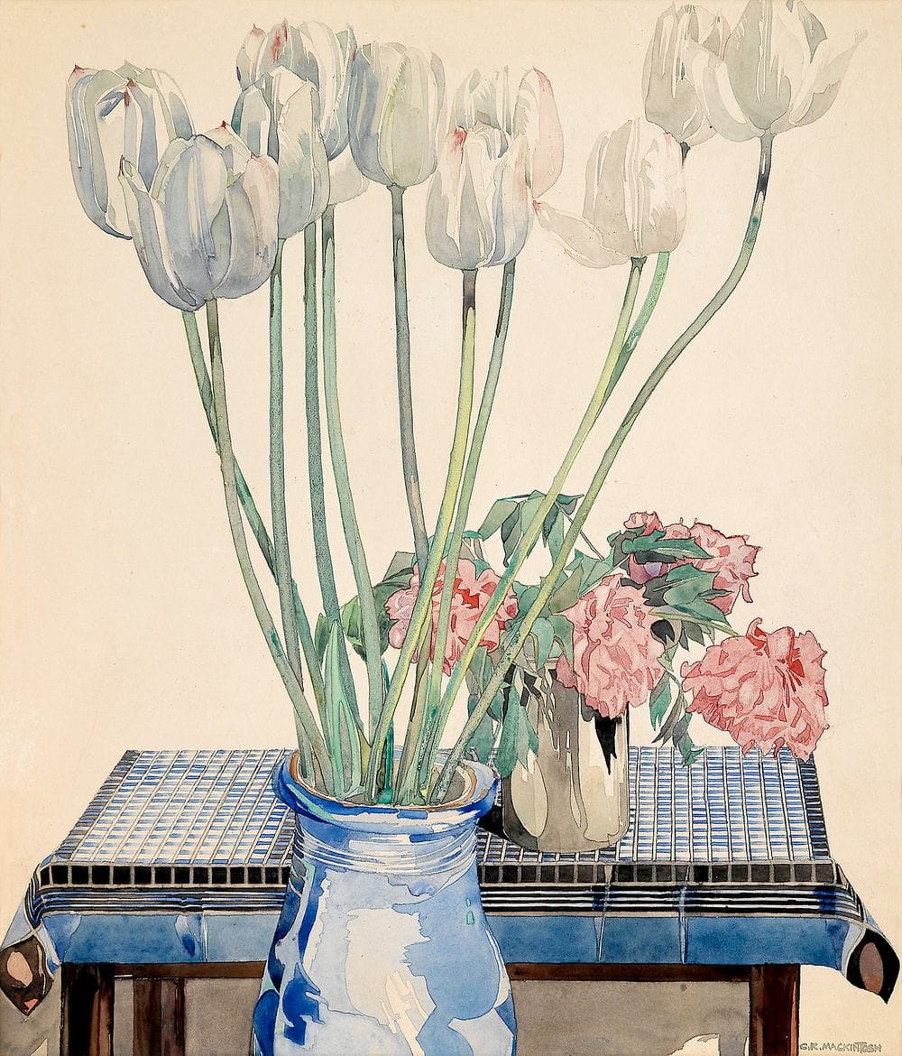 Artwork Title: White Tulips