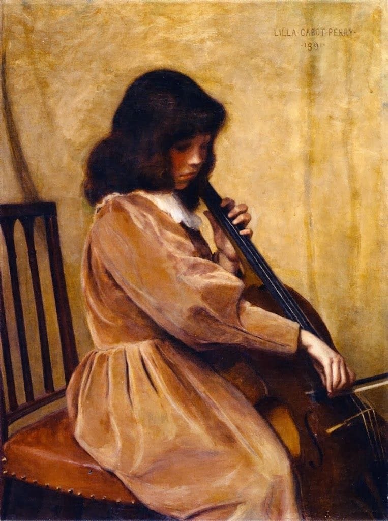 Artwork Title: Girl Playing a Cello