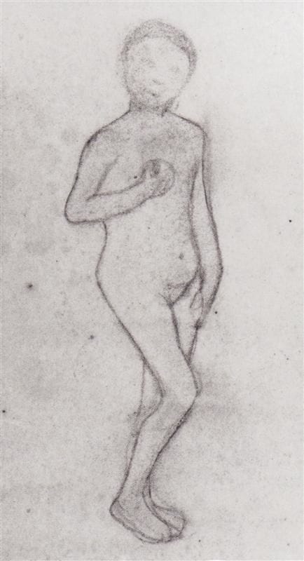 Artwork Title: Nude Girl Standing (Sketch)