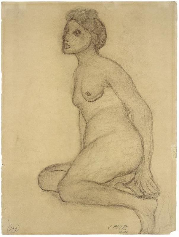 Artwork Title: Seated Female Nude