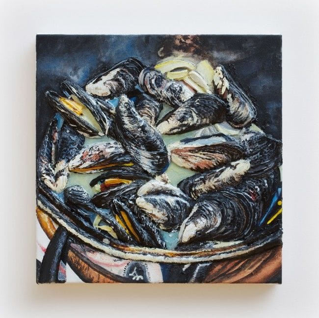 Artwork Title: A pot of Mussels at La Gare