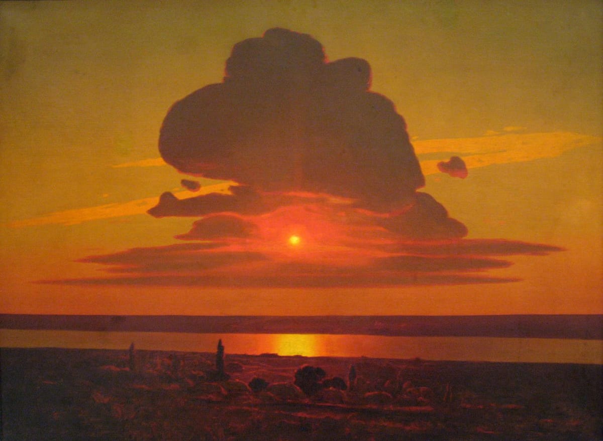 Artwork Title: Red Sunset on the Dnieper