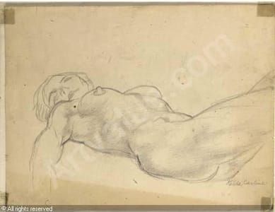 Artwork Title: A Reclining Nude